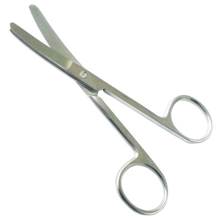 Ножиці тупокінцеві по Standard, операційні, зігнуті. Довжина 11,5 см